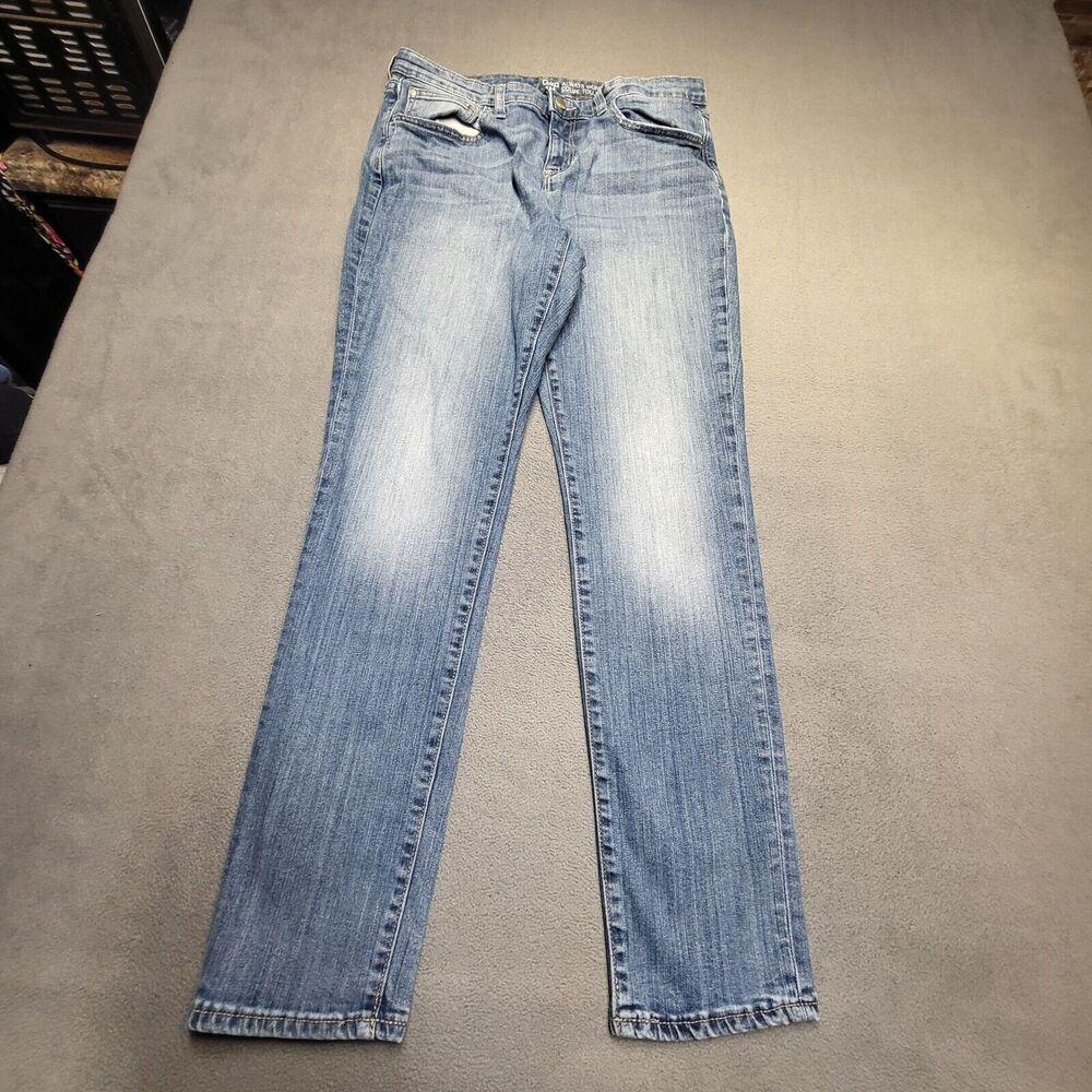 Gap Jeans Womens 12 Blue Always Skinny Leg Distressed Stretch Denim‎